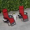 Flash Furniture Red Mesh Zero Gravity Lounge Chair, 2PK 2-GM-103122SS-RD-GG - alternate 5